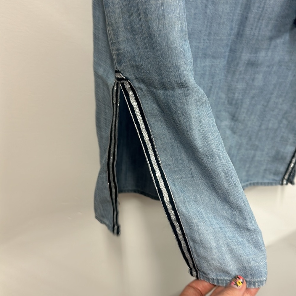 J Crew blue chambray dress coverup S - Picture 5 of 7